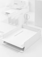 4pcs Tray Desktop File Storage Double Layer - Image 4