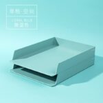 4pcs Tray Desktop File Storage Double Layer - Image 5