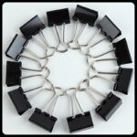 36pcs Black Metal Clips Notes Letter Paper Clip - Image 2