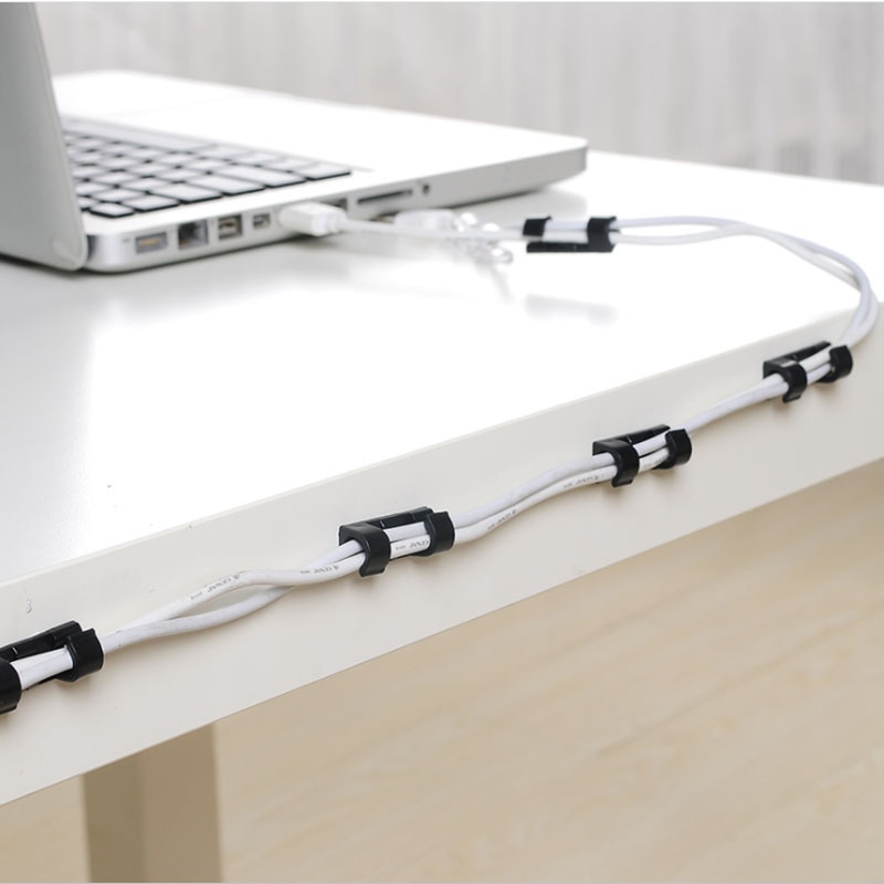 Hb1fe534201f34ab19f0c2295f63f4c9a3.jpg 20pcs Cable Organizer Wire Storage Clips for Desk - Image 1