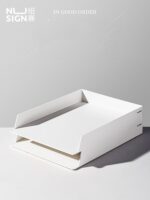 4pcs Tray Desktop File Storage Double Layer - Image 3