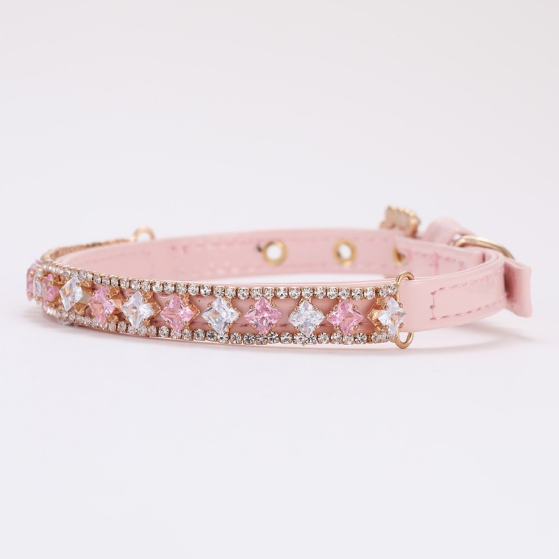 Hdc8bdd2f7e814ccc82662d55c592d288j.jpg Dimond style Pink Dog Collar - Image 1