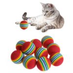 10 Pcs Rainbow Balls for Pet - Image 3