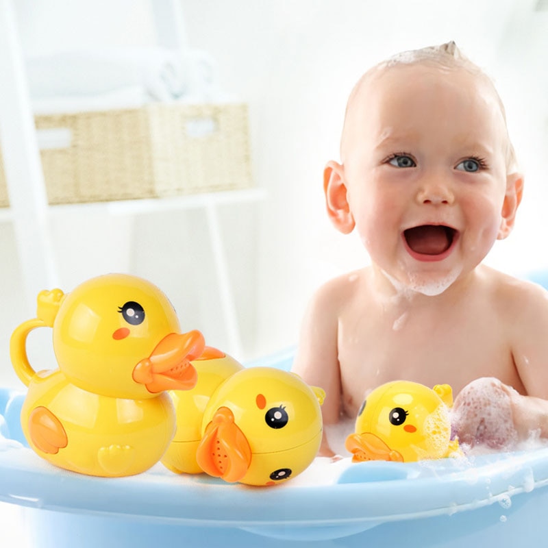 Sb33824e36e51431593a1f6a60b745aadq.jpg Cute Duck Watering Can Bath Toy - Image 1